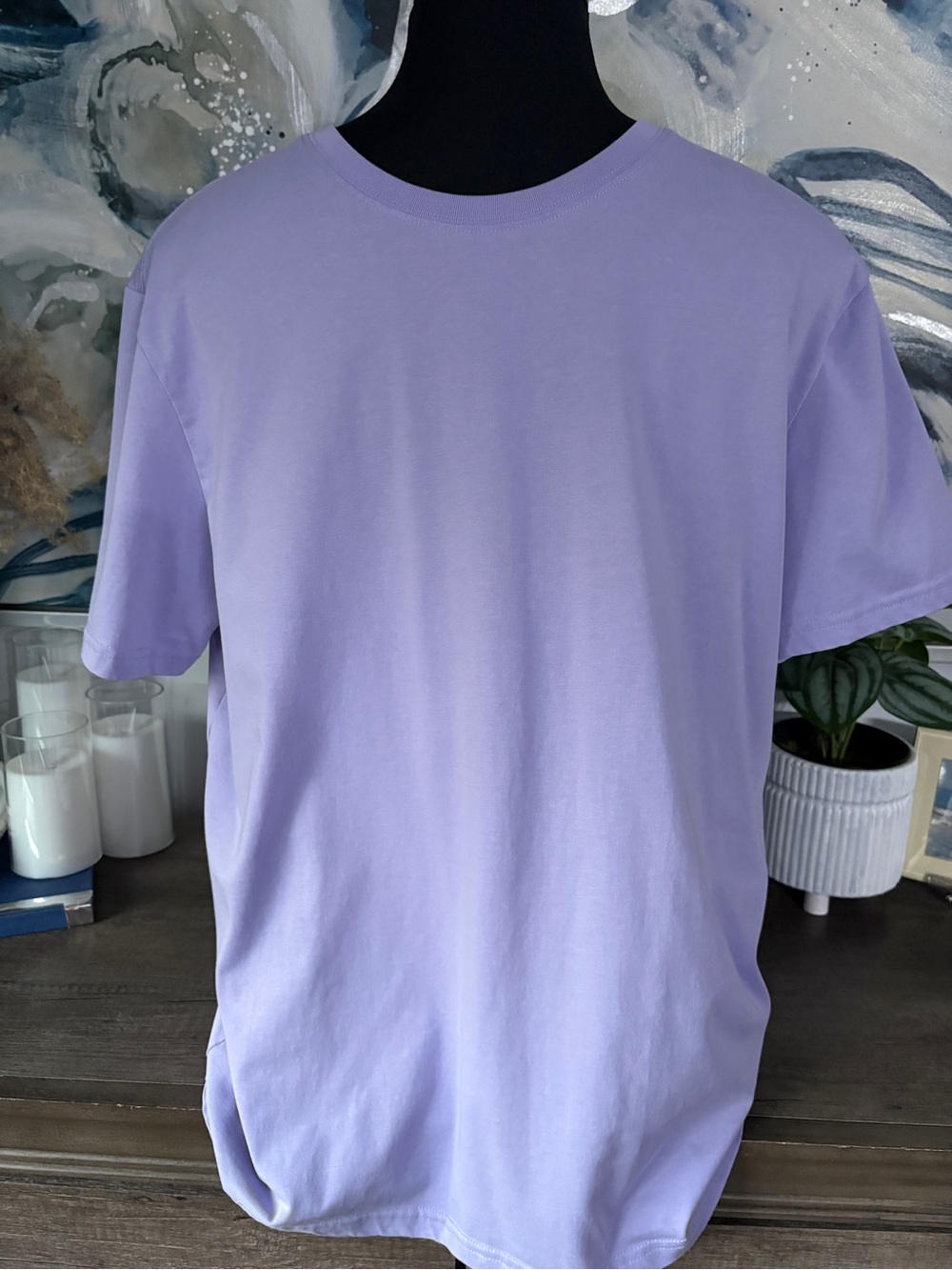 Men's Lavender Crew Neck T-Shirt